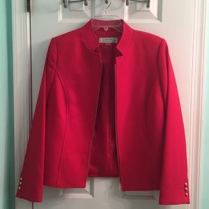 Timeless Tahari 2 piece red suit